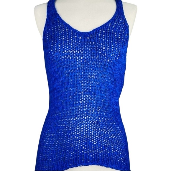 Express Tops - 🚨LAST CHANCE Blue Knit Tank Top